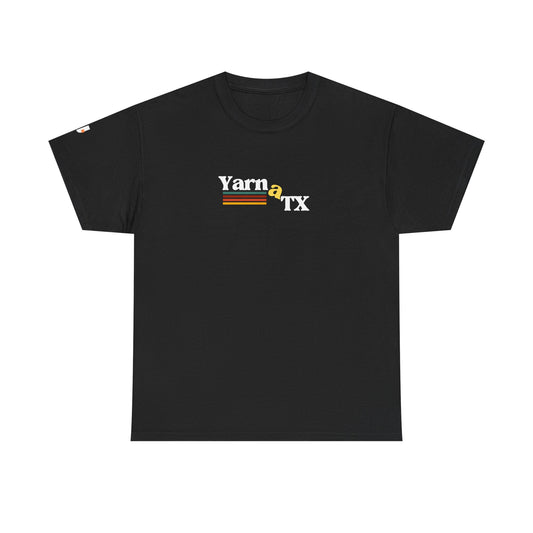 🌮🎸 “Yarn a TX” Retro Logo T-Shirt – Keep Austin Cozy, Weird, and Wonderfully Stylish 🤠