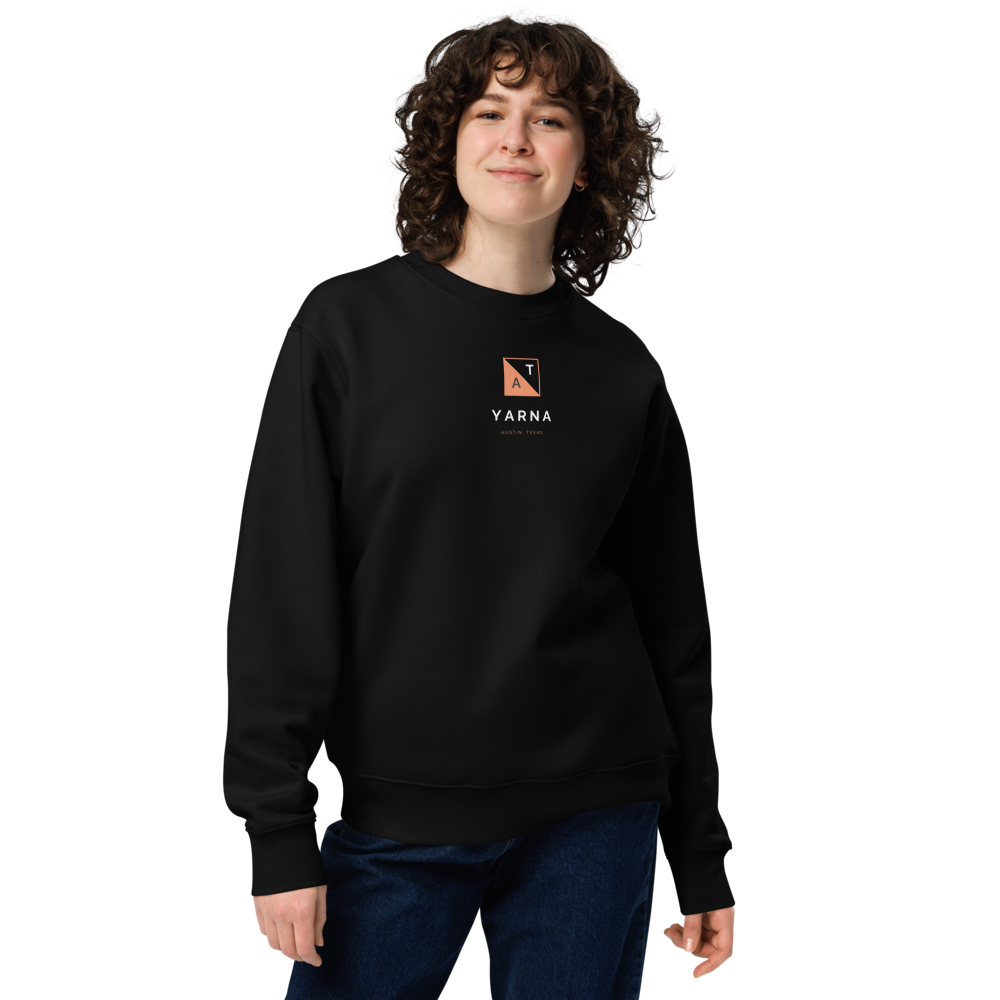 The Midnight Austin Sweatshirt: Dark, Bold, and Sustainable _ MANUAL