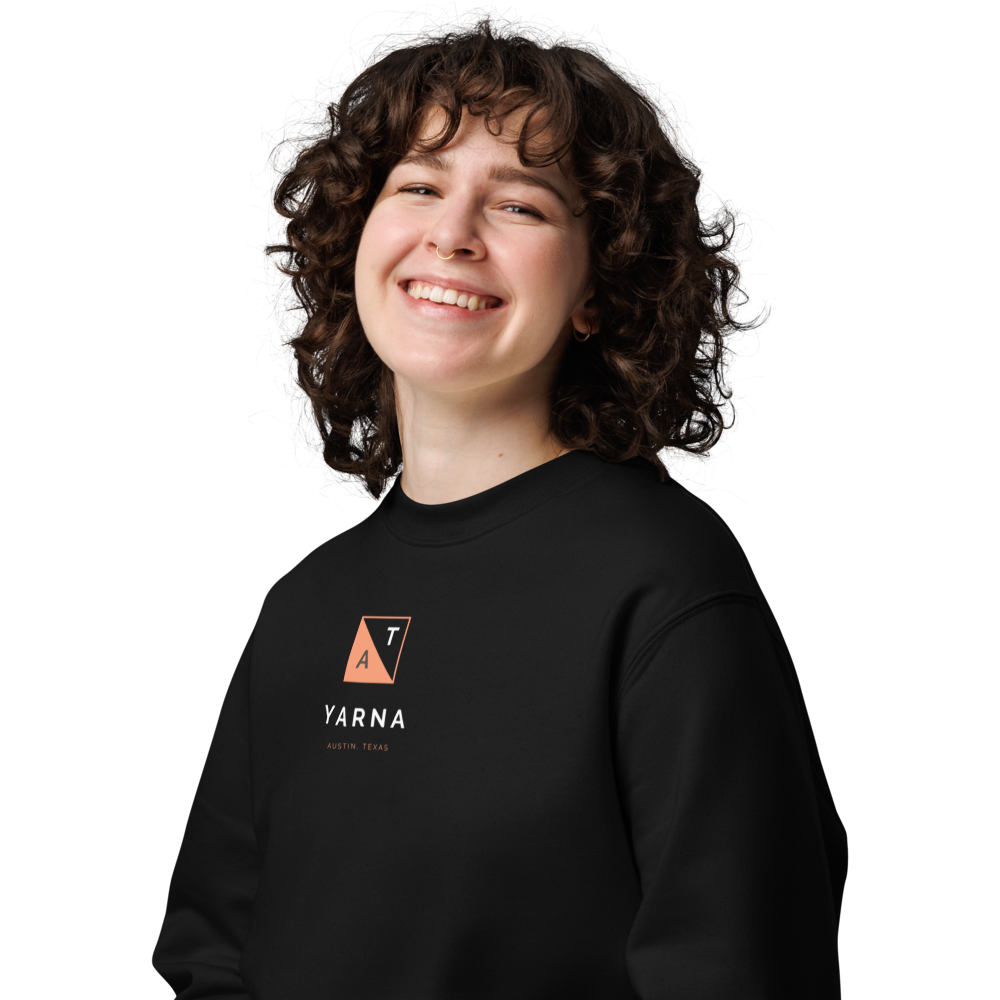 The Midnight Austin Sweatshirt: Dark, Bold, and Sustainable _ MANUAL
