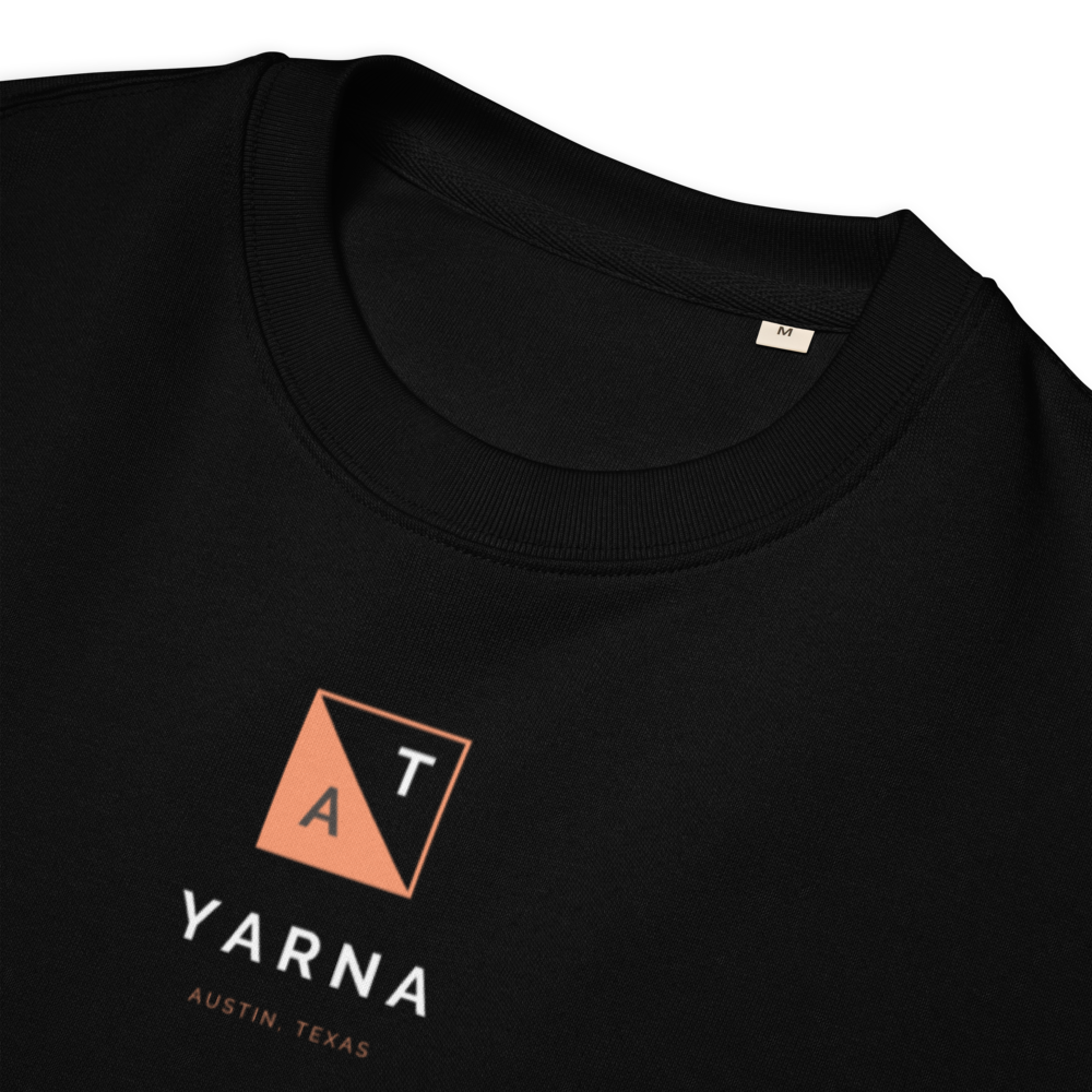 The Midnight Austin Sweatshirt: Dark, Bold, and Sustainable _ MANUAL